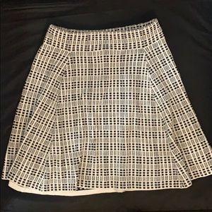 Theory Geo-Print Skater Skirt